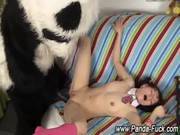 Fun Amateur Teen Fucks Toy Panda