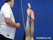 Whipped Feet Of Tied Up Amateur Slavegirl 