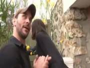 William Deepthroating A French Brunette