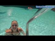 Busty Natural Wet Teen In Hottub Gets Railed