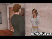 Foxy And Busty 3d Cartoon Babe Getting Fu 