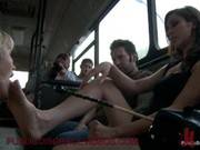 Bondage Blonde Anal Fucked In Public Bus 