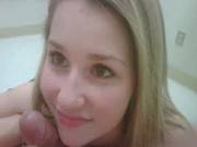Cute Petite Teen Sucks Dick