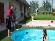 Wam Scene With Lesbos Getting Wet