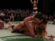 Lesbians Ravage Each Other In Sexy Wrestling