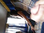 Man Flashing In Bus And Cum