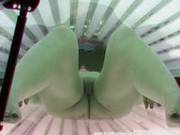 Stunning Teen Redhead Girl With Big Natural Tits In Solarium