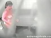 Voyeuring My Showering Busty Mum
