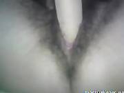 Big Toy In My Hairy Wet Pussy