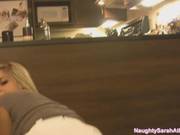 Naughty Sarah Loves Fingering Her Tight Hot Ass