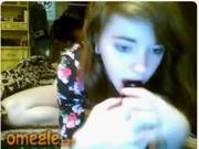 Omegle Cutie Changes Her Bra On Camera