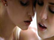 Lesbian Blonde On Blonde Mellow Bathroom Action