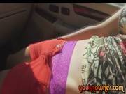 Olivia Sucks A Cock Of A Dude Inside The Car That Was Caught On Cam1