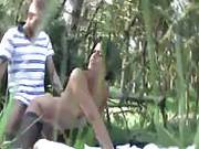   Amateur Couple In The Bushes