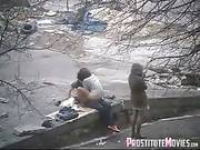 Teen Fucks Fast On Public Street