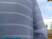 Outdoor Hottie Takes Cock