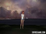 Foxy 3d Cartoon Redhead Babe Fucked By A Zombie