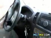 Woman Uses Vegetables While Fucking Outside
