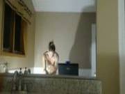 Hot New Cam Babe Masturbates In Soapy Shower