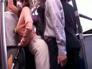 Young Mother Reluctant Public Bus Orgasm