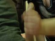 Busty Babe Sucking A Big Hard Dick