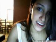 Skinny Pretty Arab Girl Teasing On Cam