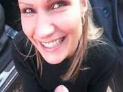 Blonde Babe Holly Sucks And Fucks In Parking Lot