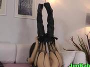 Latex Clad Amateur Fingers Her Wet Pussy Hd