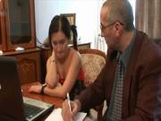Old Teacher Pleasured By Teen