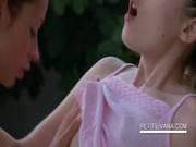Lesbo Teens Making Out On A Bench