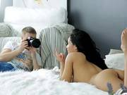 Perky Tits Brunette Teen Bettie Asshole Wrecked On The Bed