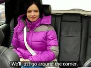 Kinky Big Boobs Passenger Pussy Stuffed By The Driver