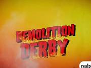 Sexy Naked Playmates Wrecking Cars In Demolition Derby