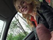 Blond Haired Amateur Teen Girl Nishe Fucks In The Backseat