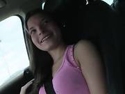 Cute Amateur Teen Fucked In The Backseat And Jizzed On