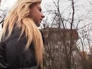 Eurobabe Screwed Up In Public Toilet For A Chunk Of Cash