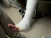Foot Cast For Poor Evan