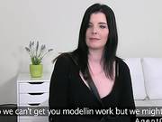 Brunette Amateur Banged And Spanked On Casting