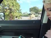 Hitch Hiking Amateur Blondie Teen Banged In The Backseat