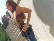 Double Penetration Is What This Whore Begs Us To Do With Her