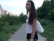 Amateur Euro Slut Pussy Fucked In The Woods For Money