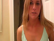 Young  Blonde Posing Her Perky Tits