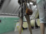 Horny Voyeur In Public Upskirt