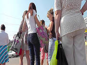 Voyeur Upskirting In Public Scene
