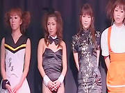 Sexy Japanese In Bukkake Orgy