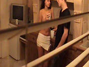 Young Babe Fucking In The Kitchen