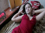 Horny Girlfriend Masturbating On Cam