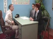 Retro Slut Fucking At Work
