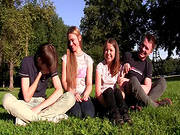 Russian Teens In Naugthy Group Action