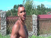 Slutty Teen Gives Outdoor Blowjob